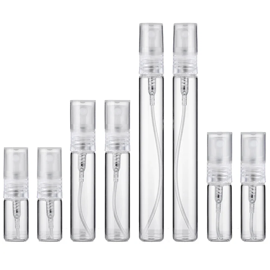 Perfume Imperium Fragrance World - 8PCS 10ml 5ml 3ml 2ml มินิแบบพกพาขวดน้ําหอมโปร่งใสแก้วตัวอย่างสเปรย์น้ําหอมขวดสําหรับเดินทาง
