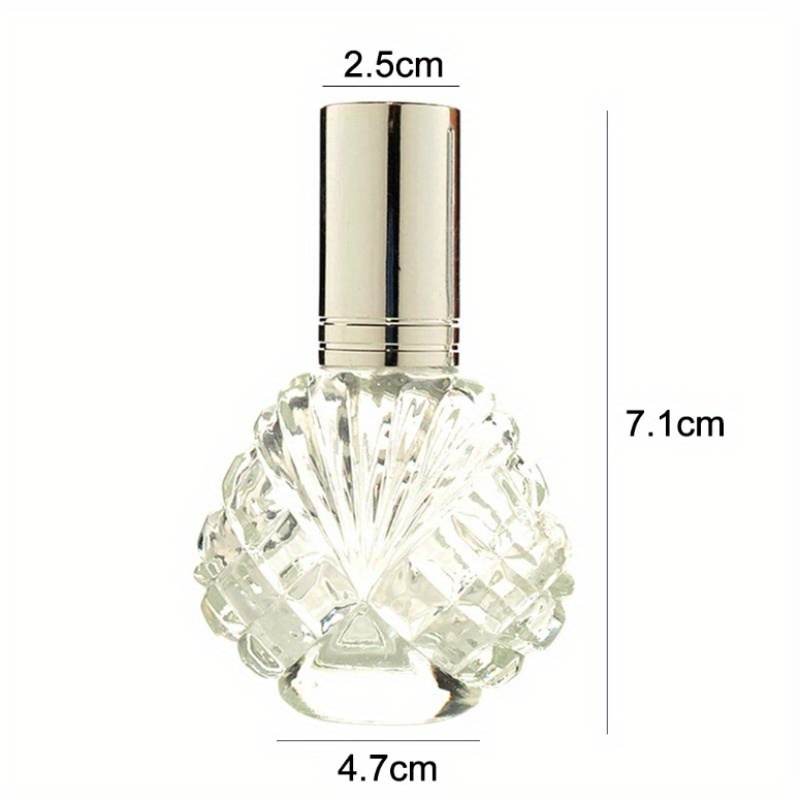 Perfume Fragrance Difference - 1 ชิ้น 15 มลขวดน้ำหอมแบบพกพาสเปรย์ตัวอย่างขวดแก้วเครื่องสำอางเปล่า