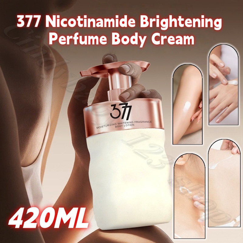 Perfume Fragrance Moisturizer - น้ำหอมบำรุงผิวกาย นิโคตินาไมด์ ไบรท์เทนนิ่ง 377 ให้ความสดชื่น ไม่เหนียวเหนอะหนะ
