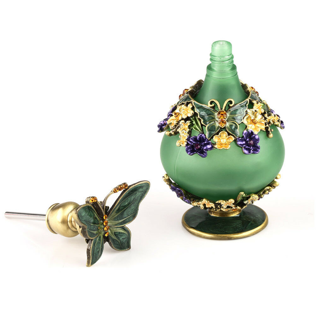 ขวดแก้วตกแต่งขนาด 25 มล. ฝาปิด - Perfume Fragrance Bottle บทวิจารณ์และราคา