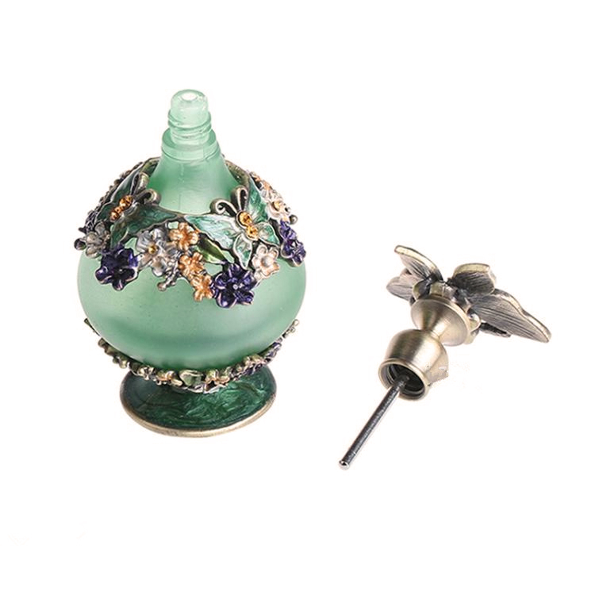 ขวดแก้วตกแต่งขนาด 25 มล. ฝาปิด - Perfume Fragrance Bottle บทวิจารณ์และราคา