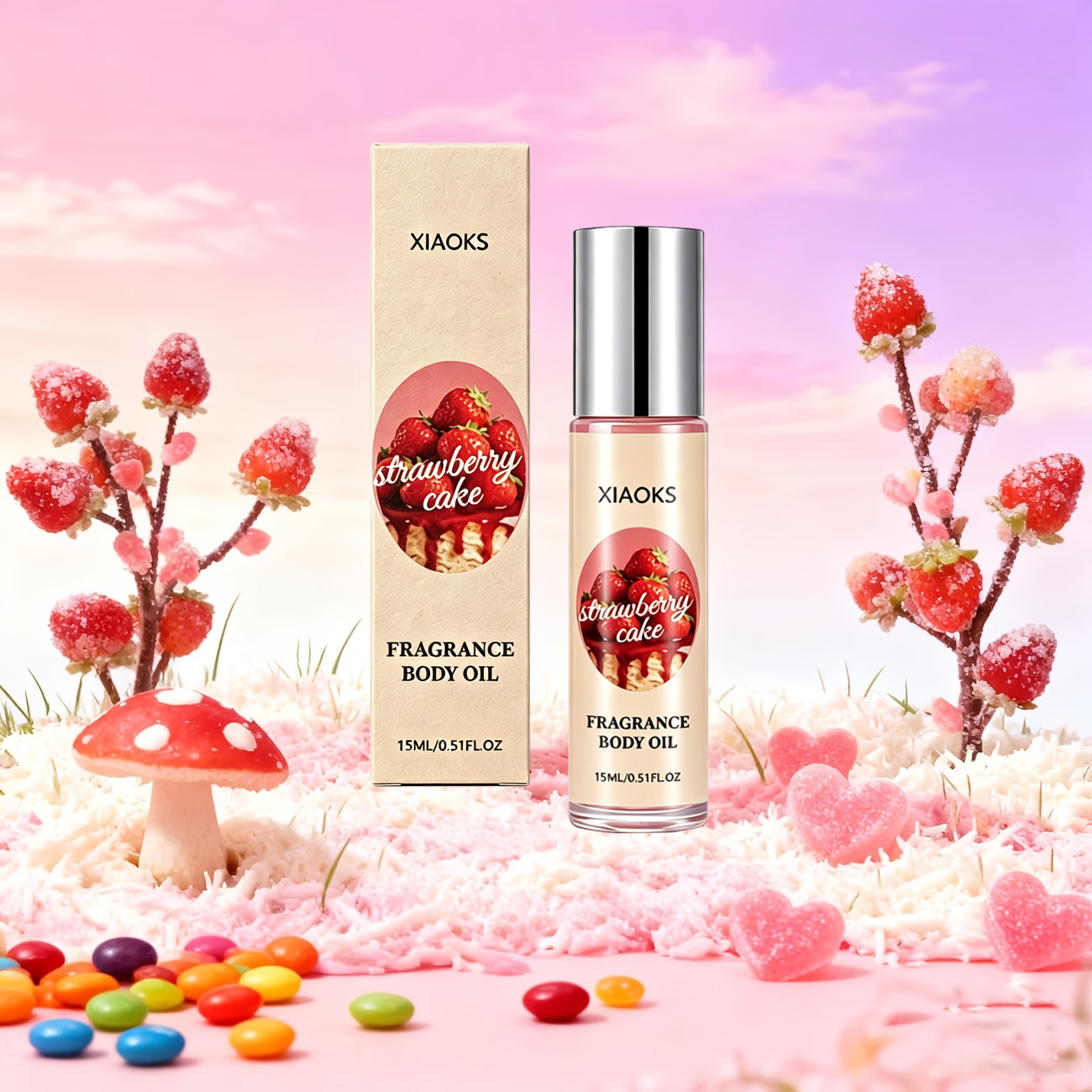 น้ำหอมโรลออนกลิ่นเค้กสตรอว์เบอ - Perfume Fragrance Bottle บทวิจารณ์และราคา